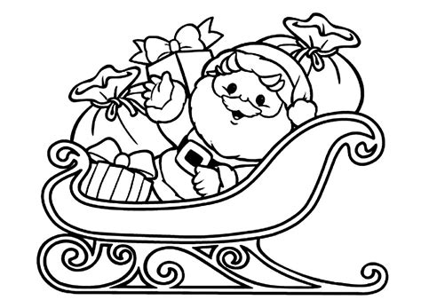 Horse And Sleigh Coloring Page at GetColorings.com | Free printable ...