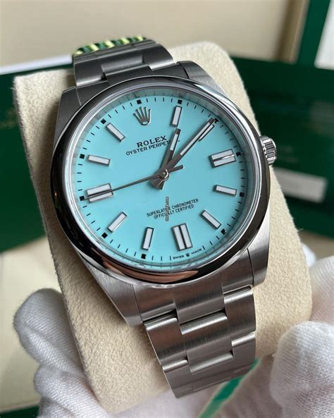 Rolex 2022 Oyster Perpetual 41 124300 Tiffany Coloured Blue... for ...