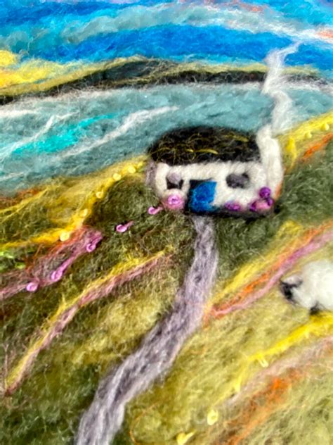 Neighbours in the Highlands Needle Felted Wool Art Wall Art - Etsy UK