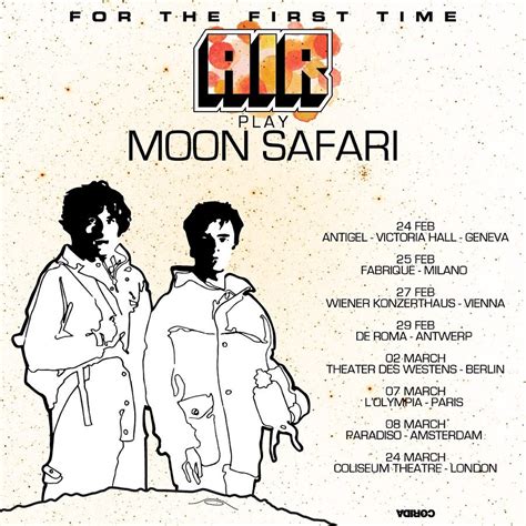 Air to perform "Moon Safari" at the Olympia in Paris in March 2024 ...