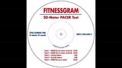 FITNESSGRAM 20 meter multi-stage aerobic capacity PACER test Ft. One ...