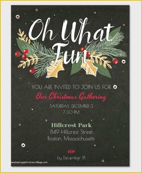 Christmas Party Invitation Email Templates Free Of 32 Christmas Party ...