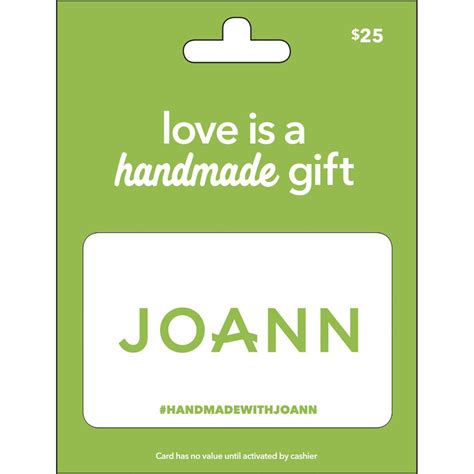 Joann Free $5 Reward for Buying a $25 eGift Card Purchase