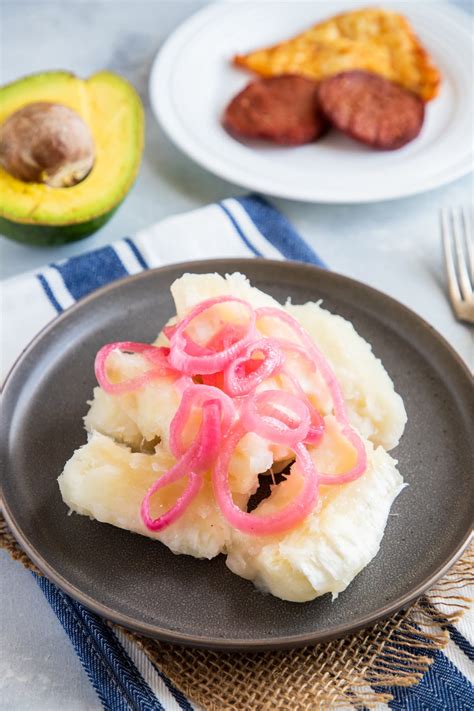 Boiled Yuca with Sauté Onions | My Dominican Kitchen