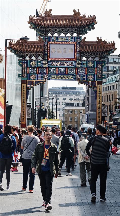 HD wallpaper: london, united kingdom, chinatown gate, people, walk ...