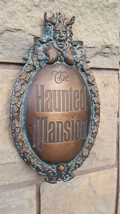 Disney Prop Haunted Mansion Attraction Plaque | Etsy in 2021 | Disney ...