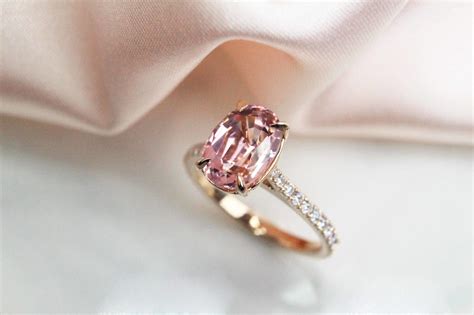 Pink Tourmaline Proposal Ring - Customised Engagement Proposal Ring ...