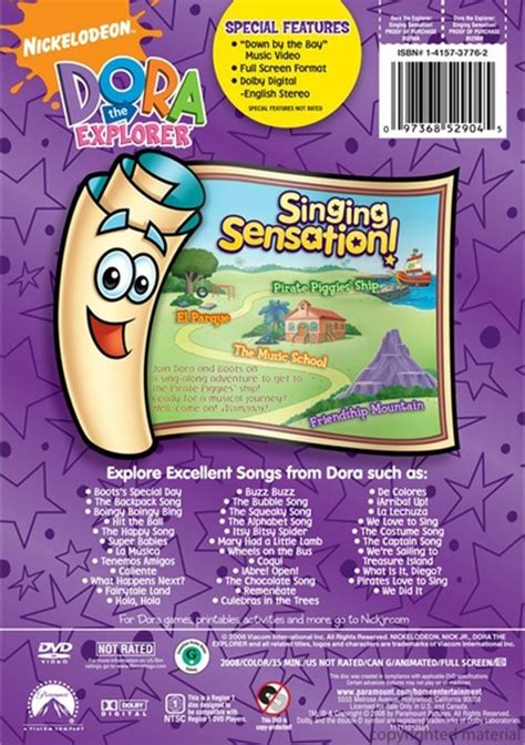 Dora The Explorer: Singing Sensation (DVD 2008) | DVD Empire