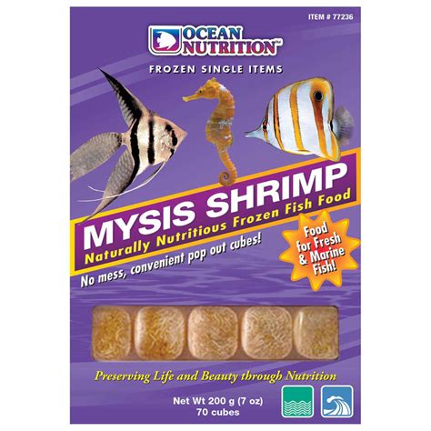 Frozen Mysis Shrimp (70 cubes, 7 oz) - Ocean Nutrition ...