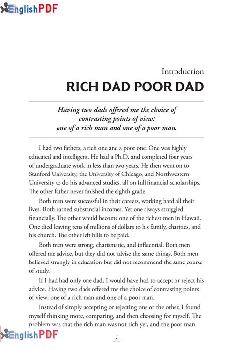 Rich Dad Poor Dad PDF by Robert Kiyosaki (1997) – EnglishPDF®