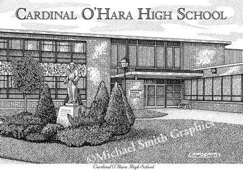 Cardinal OHara High School art print by Michael Smith