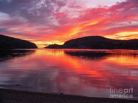 Deception Pass Bridge Smooth Sunset Photograph by Mike Reid - Fine Art ...