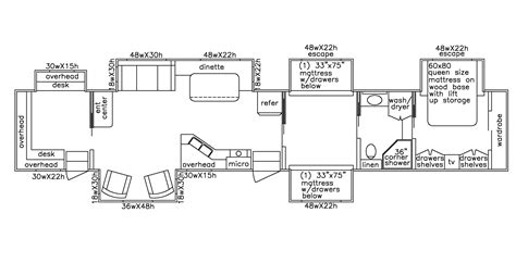 51' Plan- 5th Wheel #510-015 - SpaceCraft MFG