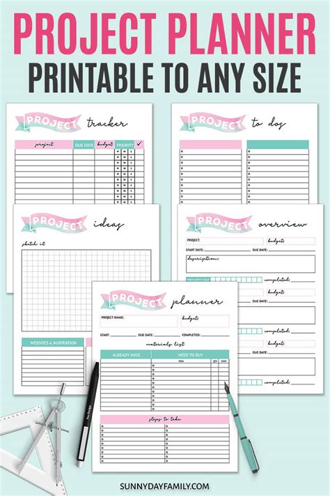 Free printable project planner pdf - ibtyred