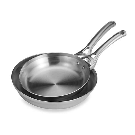 Calphalon Contemporary Stainless Steel 8" & 10" Omelette Pan Set ...