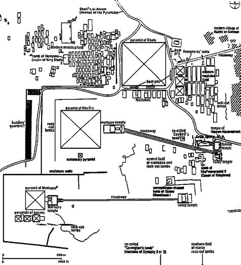 Map of the Giza Plateau - Guardian's Egypt