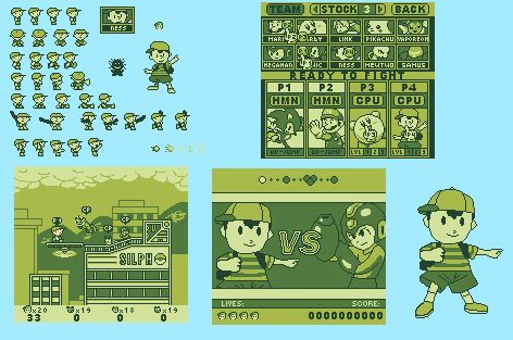 Super Smash Land: Ness Sprites by shanethemugenfan on DeviantArt