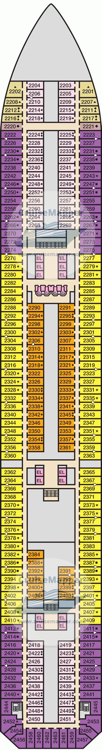 Carnival Victory deck 2 plan | CruiseMapper