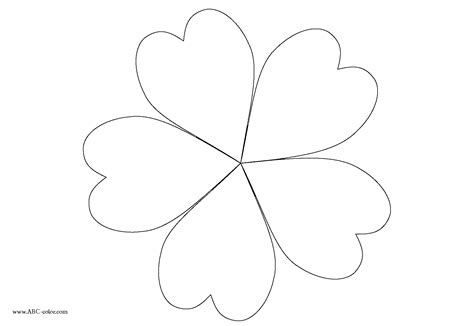 5 Petal Flower Drawing at GetDrawings | Free download