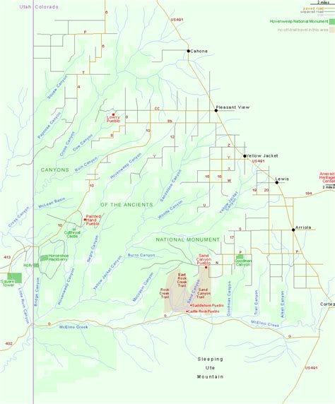 Canyons Of The Ancients Map - Maps For You