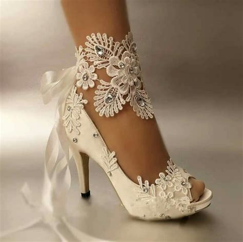 Loading... | Wedding shoes lace, Wedding shoes heels, Peep toe wedding ...