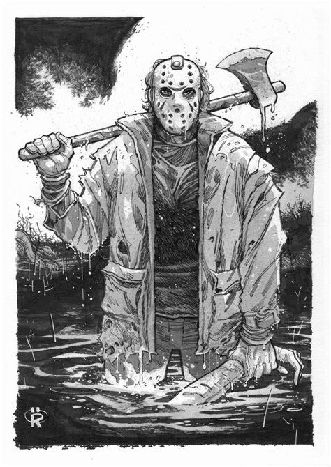 Jason Voorhees 3, in Billy Henson's Friday the 13th Art Commissions ...