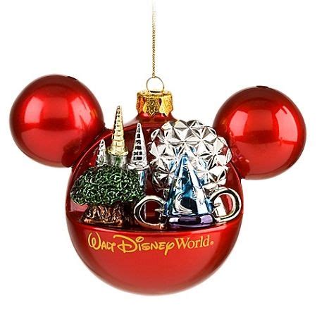 Disney Christmas Ornament - Mickey Mouse Four Parks, One World | Disney ...