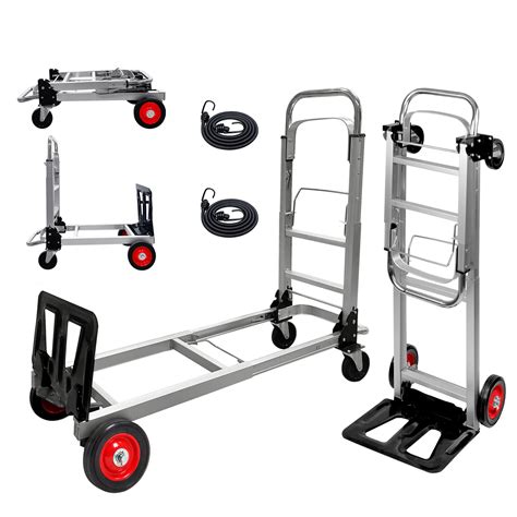 Oyoest Aluminium Hand Truck Dolly Heavy Duty 440lbs Capacity 2 in 1 ...