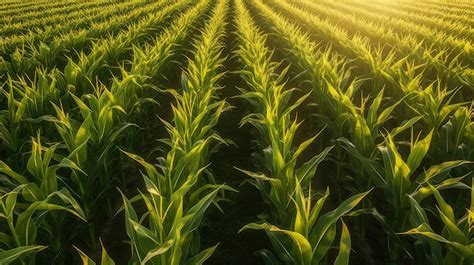 Premium Photo | Farm corn field aerial