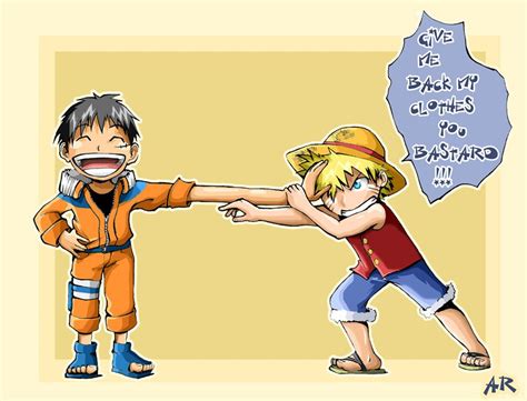 Naruto X Luffy One Piece Crossover, Anime Crossover, Soul Eater, One ...