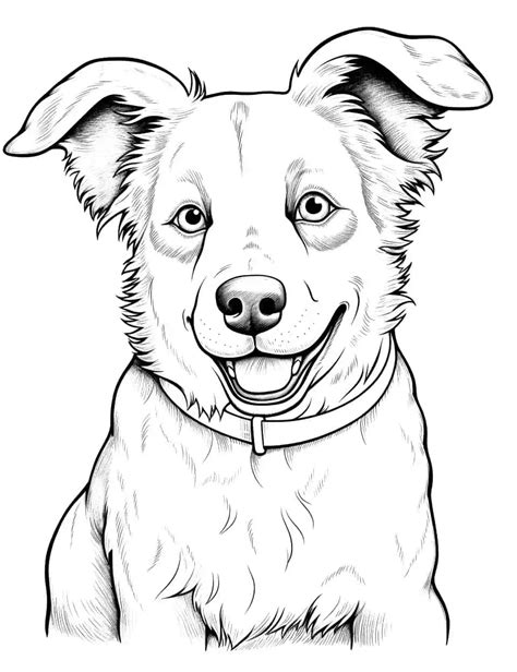 Realistic Dog Coloring Pages