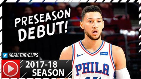 Ben Simmons Full Debut Highlights vs Grizzlies (2017.10.04) - 6 Pts, 7 ...