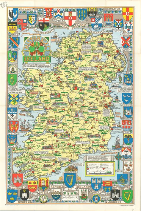 Historical Map of Ireland | Curtis Wright Maps