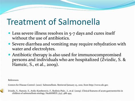 Salmonella Treatment