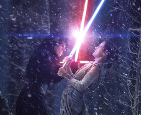 Rey And Kylo Ren Fighting With Lightsaber Wallpaper,HD Movies ...