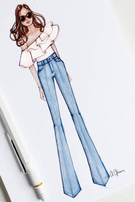 Pencil Fashion Designing Casual Dress Sketch - img-lily