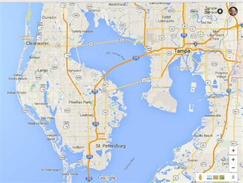 Pinellas County Road Map - Cities And Towns Map