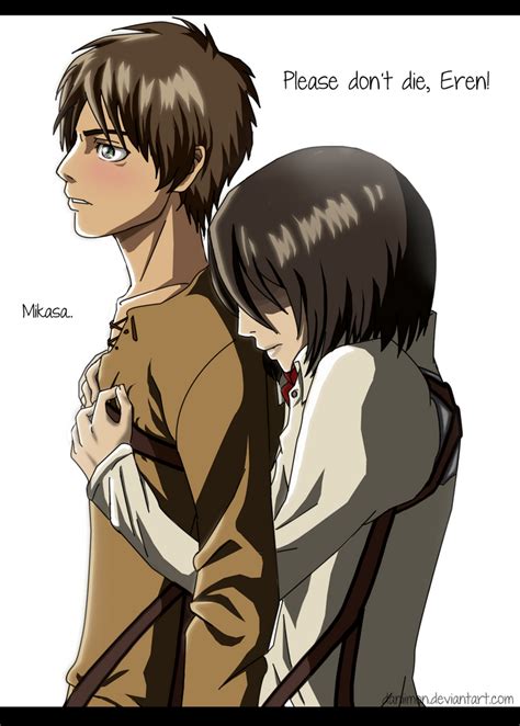 Attack on Titan: Eren and Mikasa by Daniimon on DeviantArt