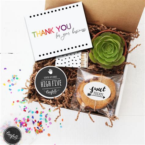 Thank You For Your Business Gift Box | Confetti Gift Company, succulent ...