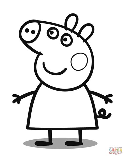 Princess Peppa Pig Coloring Page - Free Printable Coloring Pages for Kids