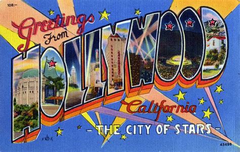 Greetings from Hollywood, California, The City of Stars - Large Letter ...