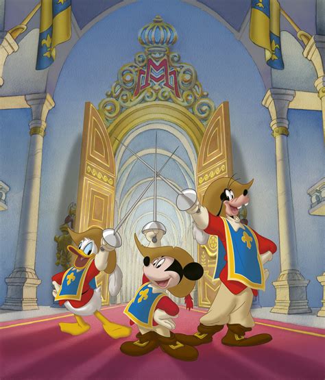 Mickey Donald Goofy The Three Musketeers