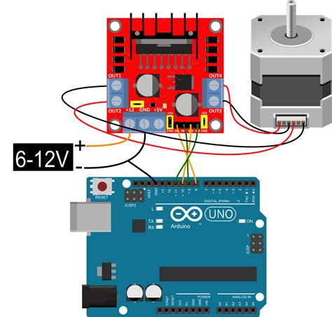 Stepper Motor Connection With Arduino Uno