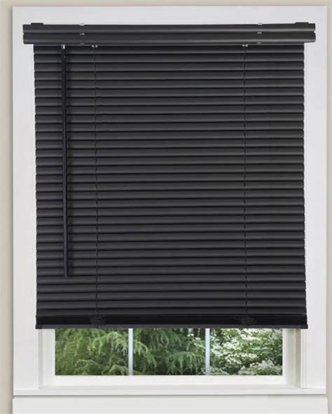 2 Inch Black Faux Wood Blinds - DS Shading