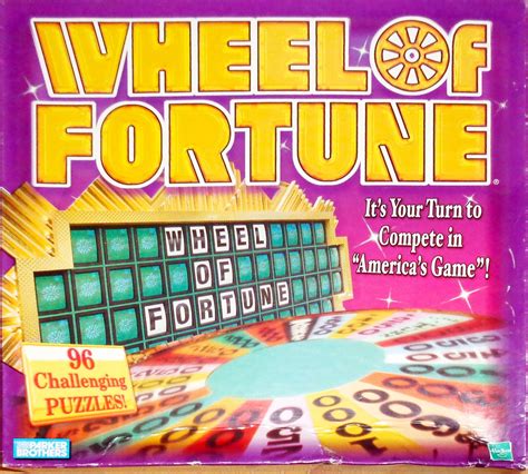 Wheel of Fortune Board Game Parker Brothers 1999