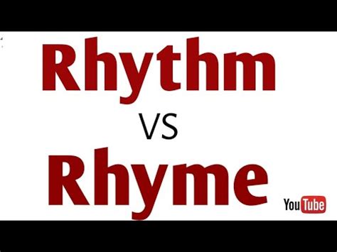 What is Rhyme? What is Rhythm? Difference between Rhyme and Rhythm/# ...