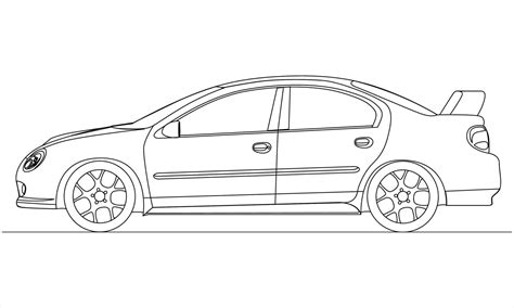 Car Profile Drawings at PaintingValley.com | Explore collection of Car ...