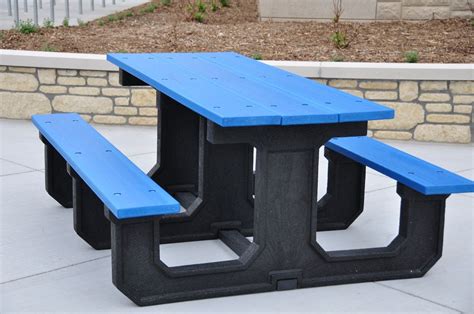 Rectangular Recycled Plastic Picnic Table - Park Warehouse | Plastic ...