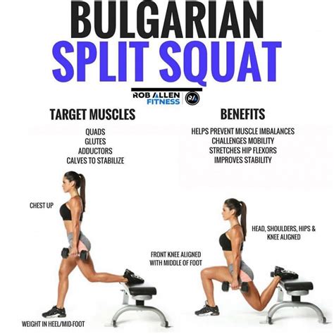 barbell bulgarian split squat benefits - Google Search | Bulgarian ...