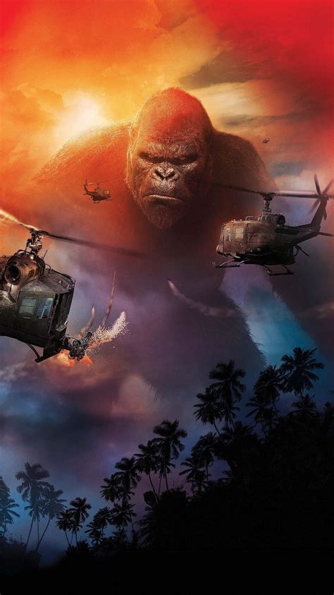 Kong: Skull Island (2017) Phone Wallpaper | Moviemania | King kong art ...